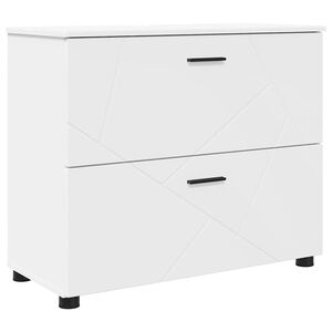 vidaXL Kylpyhuonekaappi laatikon kanssa Valkoinen 76,5 x 35 x 64 cm