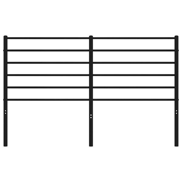 vidaXL Metallinen vaihtop&auml;&auml;ty musta 150 cm