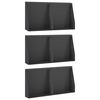 vidaXL Pato 6 kpl 40 x 12 x 50 cm Ter&auml;s Musta