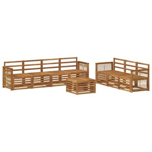 vidaXL Sohvasarjat 8 pcs Tihe&auml; akasiapuu