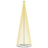 vidaXL LED-joulupuu 485 cm 1632 LEDi&auml; L&auml;mpim&auml;n Valkoinen Rauta Musta