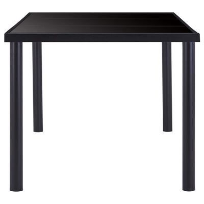 vidaXL Ruokapöytä musta 180x90x75 cm karkaistu lasi
