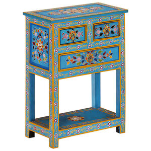 vidaXL Senkki turkoosi 55x30x76 cm t&auml;ysi mangopuu
