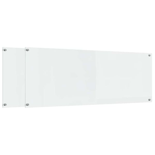 vidaXL Keitti&ouml;n suojapaneeli 2 pcs L&auml;pin&auml;kyv&auml; 110 x 40 cm