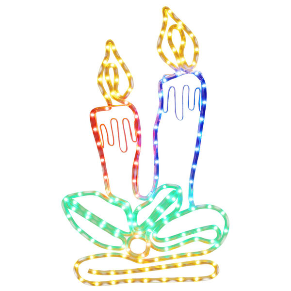 vidaXL Kynttil&auml;t joulukoriste 144 LED-valoa 70x42 cm