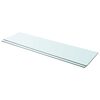 vidaXL Hyllyt 2 kpl kirkas lasi 110x30 cm