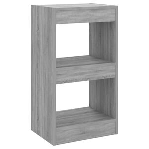 vidaXL Kirjahylly/tilanjakaja harmaa Sonoma 40x30x72 cm