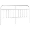 vidaXL Metallinen vaihtop&auml;&auml;ty valkoinen 180 cm