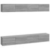 vidaXL TV-sein&auml;kaapit 4 kpl harmaa Sonoma 100x30x30 cm