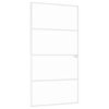 vidaXL Sis&auml;ovi valkoinen 102x201,5 cm karkaistu lasi ja alumiini ohut