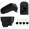 vidaXL Auton k&auml;sinoja musta 11x35x(32-49) cm ABS