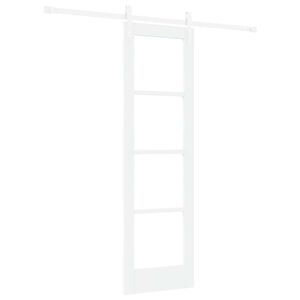 vidaXL Liukuovi ORKDAL Valkoinen 61 x 198,5 cm T&auml;ysi m&auml;nty ja lasi