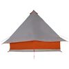 vidaXL Tipi-teltta Harmaa ja oranssi 358 x 296 x 258 cm taffeta