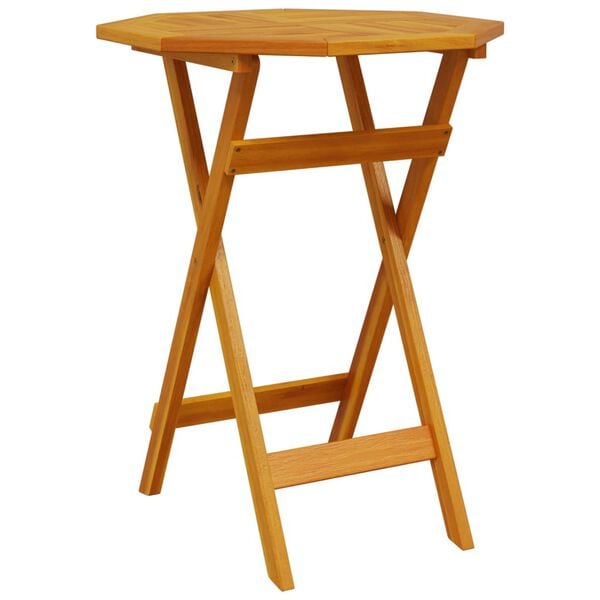 vidaXL Puutarhapöytä kokoontaittuva Ø60x75 cm täysi akasiapuu