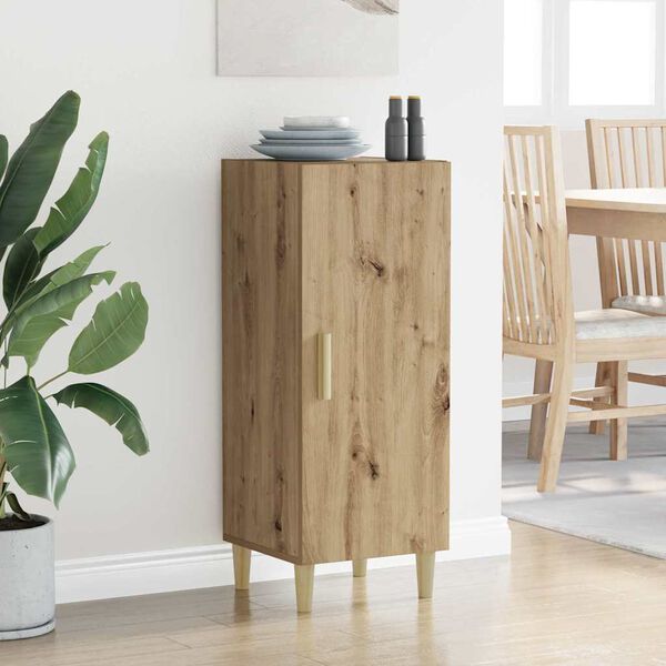 vidaXL Sivup&ouml;yt&auml; Artisan tammi 34,5 x 34 x 90 cm Tekninen puu