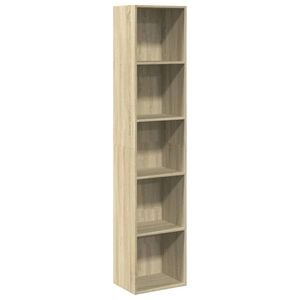 vidaXL Kirjahylly Sonoma-tammi 40x30x189 cm tekninen puu
