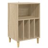 vidaXL Soittimen teline Sonoma-tammi 47 x 39,5 x 74,5 cm Tekninen puu