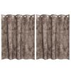 vidaXL Samettiverhot verhoilla 2 pcs Cappuccino 140 x 140 cm Sametti