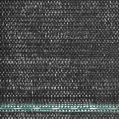 vidaXL Tenniskentän suojaverkko HDPE 2x25 m musta