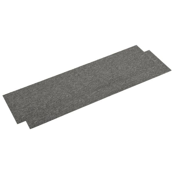 vidaXL Tekstiililaatat 16 kpl 4 m² 25x100 cm harmaa