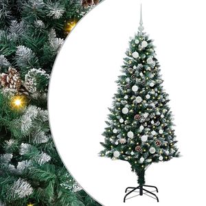 vidaXL Tekojoulukuusi Vihre&auml; 150 cm PVC:t&auml; ja Ter&auml;st&auml; ja Muovia