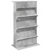 vidaXL Lehtiteline Betoni Harmaa 70 x 41 x 126 cm Tekninen puu