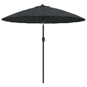 vidaXL Aurinkovarjo alumiinitanko 270 cm antrasiitti