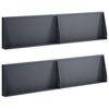 vidaXL Pato 4 kpl 80 x 12 x 50 cm Ter&auml;s Antrasiitti