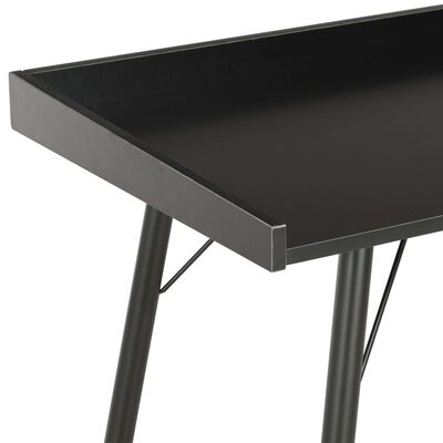 vidaXL Työpöytä musta 90x50x79 cm