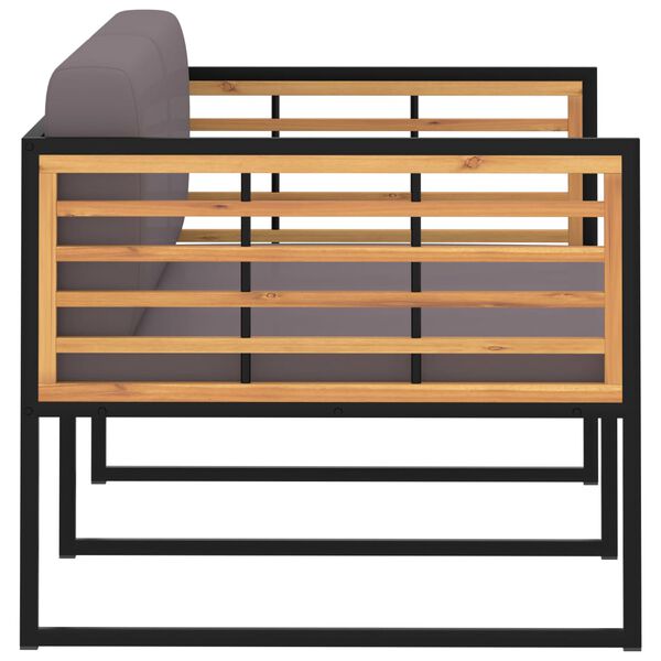 vidaXL 5-osainen Puutarhasohvasarja t&auml;ysi akasiapuu ja ter&auml;s