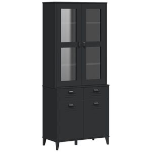 vidaXL Kaappi VIKEN musta 80x40x190 cm t&auml;ysi m&auml;nty