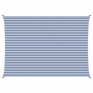 vidaXL Aurinkosuojapurje Sininen ja valkoinen 7 x 5 m