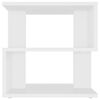 vidaXL Sivup&ouml;yt&auml; valkoinen 40x40x40 cm teknisest&auml; puusta