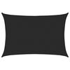 vidaXL Aurinkopurje 160 g/m&sup2; musta 5x7 m HDPE