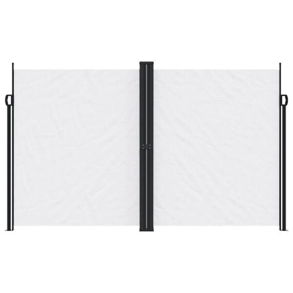 vidaXL Sis&auml;&auml;nvedett&auml;v&auml; sivumarkiisi valkoinen 200x600 cm