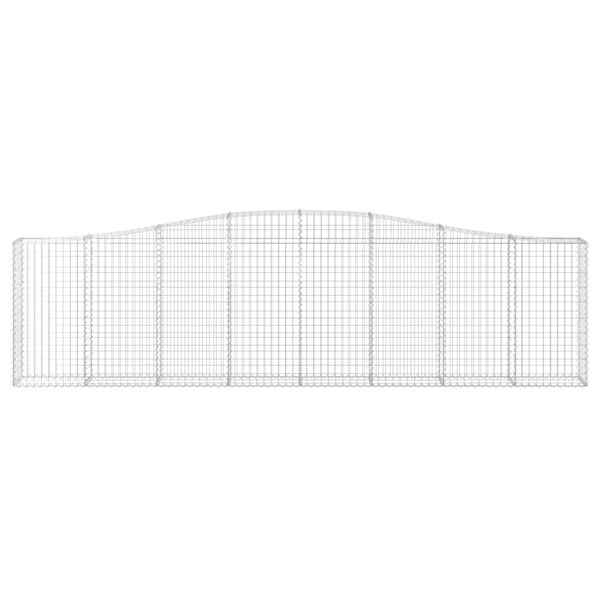 vidaXL Kaarevat kivikorit 7 kpl 400x30x100/120 cm galvanoitu rauta