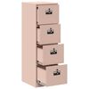 vidaXL Asiakirjakaappi laatikon kanssa 2 pcs Pinkki 44 x 50 x 106.5 cm
