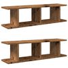vidaXL Sein&auml;hyllyt 2 kpl Old Wood 90x18x20 cm Engineered Wood