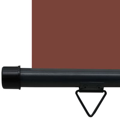 vidaXL Parvekkeen sivumarkiisi 65x250 cm ruskea