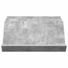 vidaXL Lehtiteline Betonin harmaa 65 x 53 x 28,5 cm Tekninen puu