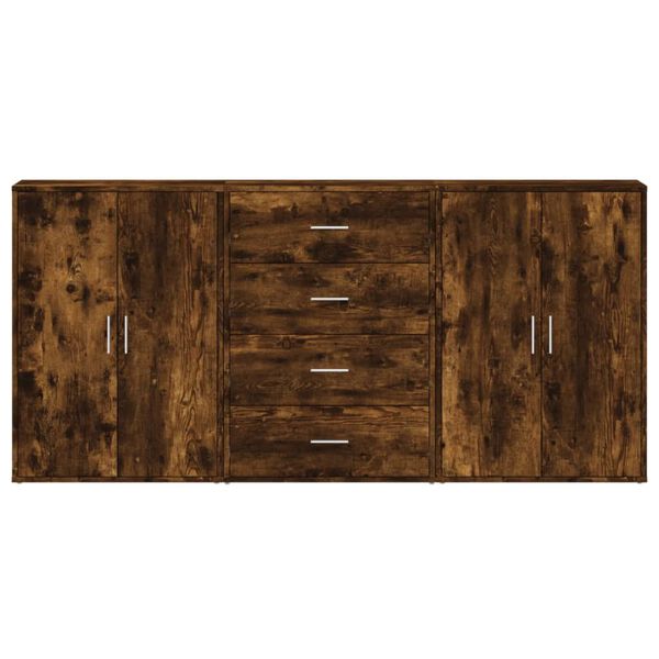 vidaXL Senkit 3 kpl savutammi 60x31x84 cm tekninen puu