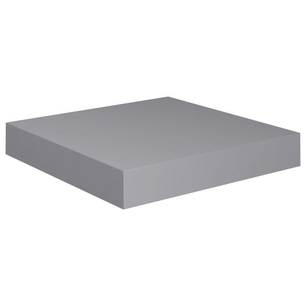 vidaXL Kelluvat seinähyllyt 2 kpl harmaa 23x23,5x3,8 cm MDF