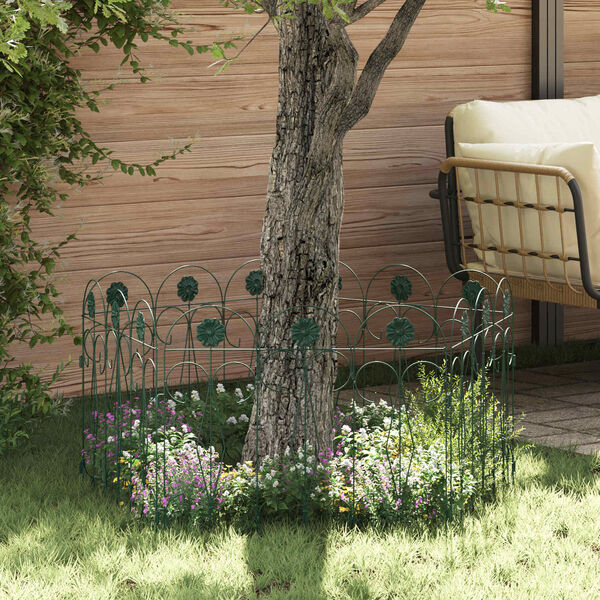 vidaXL Puutarha-aita S&auml;leikk&ouml; Vihre&auml; 305,5 x 55,5 x 0,3 cm