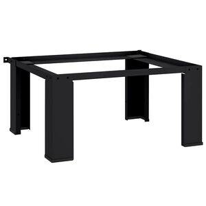 vidaXL Pesukoneen jalusta Musta 64 x 55 x 32,5 cm Ter&auml;s