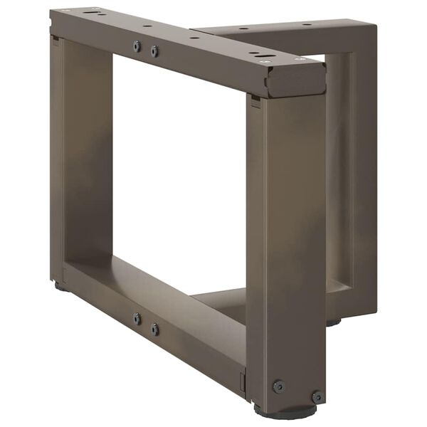 vidaXL Sohvap&ouml;yd&auml;n jalat T-muotoiset 2 kpl musta 50x25x(30-31) cm ter&auml;s