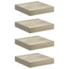 vidaXL Kelluvat sein&auml;hyllyt 4 kpl tammi 23x23,5x3,8 cm MDF