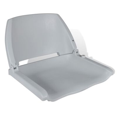vidaXL Veneen tuoli taitettava selkänoja ei tyynyä harmaa 48x51x41 cm