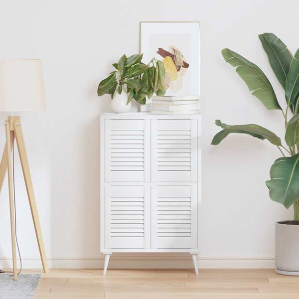 vidaXL Kaapistoovet S&auml;leikk&ouml; Design 4 kpl Valkoinen 39,5x29,5 cm