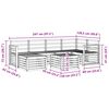 vidaXL Sohvasarjat Luonnollinen Tihe&auml; akasiapuu