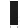 vidaXL Korkea kaappi Musta tammi. 40 x 36 x 110 cm Tekninen puu